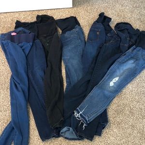 JS and motherhood brand maternity jeans BUNDLE